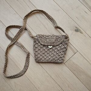 The Sak Tan Crochet Shoulder Bag